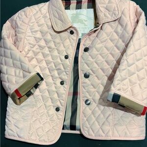 Burberry Light Pink Quilted Jacket